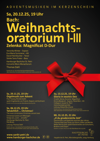 Plakat der Advenstmusiken